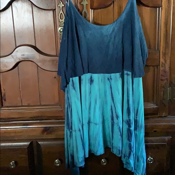 KMC USA Tie dye pattern bo-ho chic Tunic - Picture 1 of 6